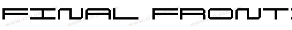 Final Frontier字体转换